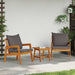 Scaun pentru Grădină 2 pcs Ulei Natural Lemn Solid de Acacia - WALTI WALTI