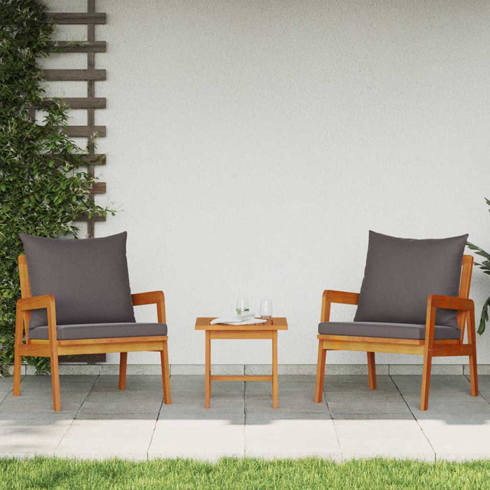 Scaun pentru Grădină 2 pcs Ulei Natural Lemn Solid de Acacia - WALTI WALTI