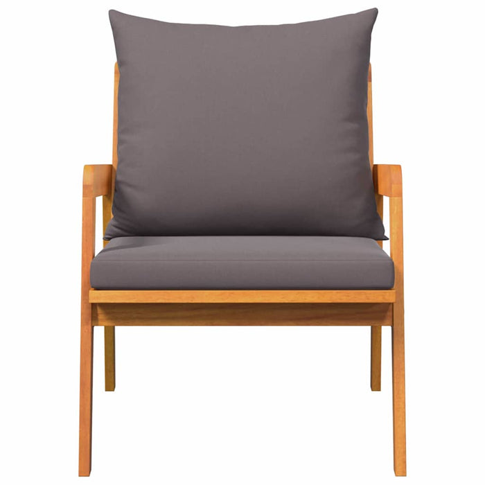 Scaun pentru Grădină 2 pcs Ulei Natural Lemn Solid de Acacia - WALTI WALTI