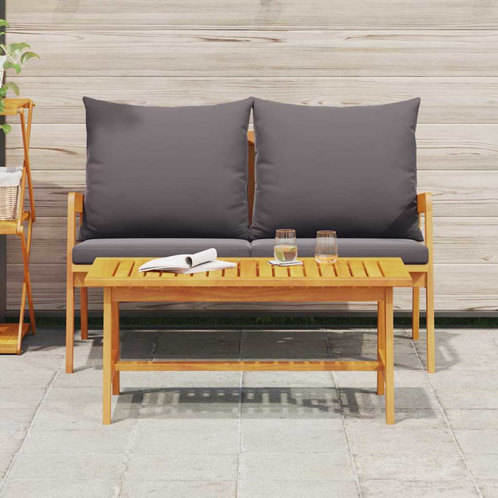 Set bistro cu pernă 2 pcs Ulei Natural Lemn Solid de Acacia - WALTI WALTI