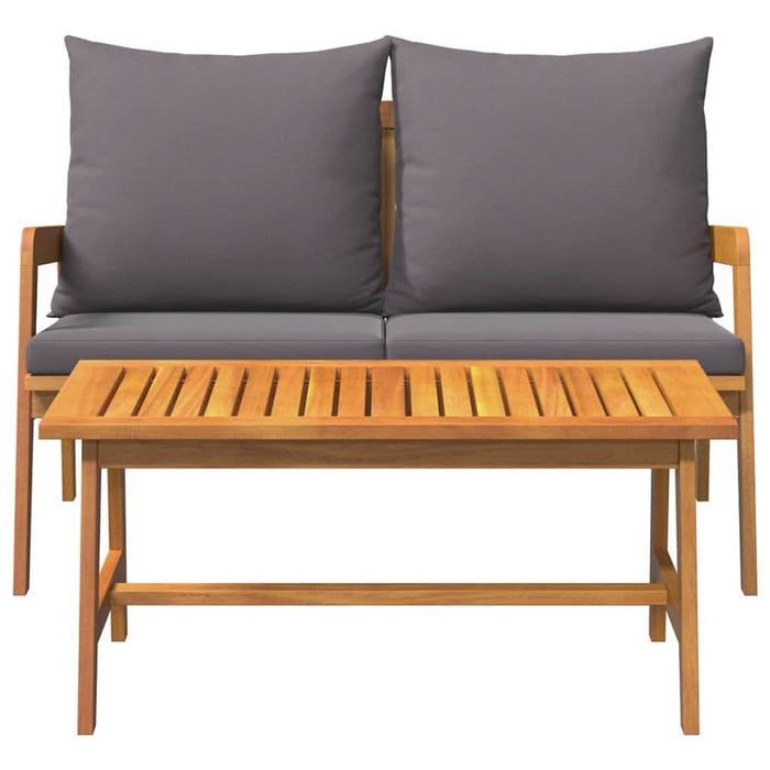 Set bistro cu pernă 2 pcs Ulei Natural Lemn Solid de Acacia - WALTI WALTI