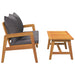 Set bistro cu pernă 2 pcs Ulei Natural Lemn Solid de Acacia - WALTI WALTI
