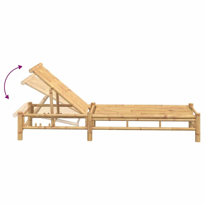 Sezlong 55x199x30 cm bambus - WALTI WALTI