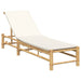 Sezlong cu perne 55x199x30 cm bambus - WALTI WALTI