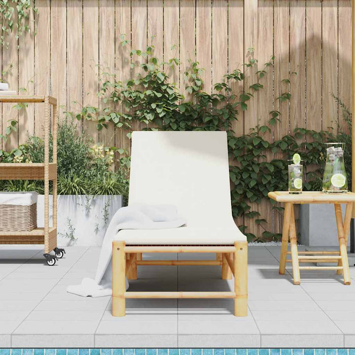 Sezlong cu perne 55x199x30 cm bambus - WALTI WALTI