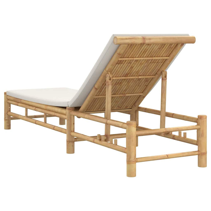 Sezlong cu perne 55x199x30 cm bambus - WALTI WALTI