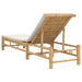 Sezlong cu perne 55x199x30 cm bambus - WALTI WALTI