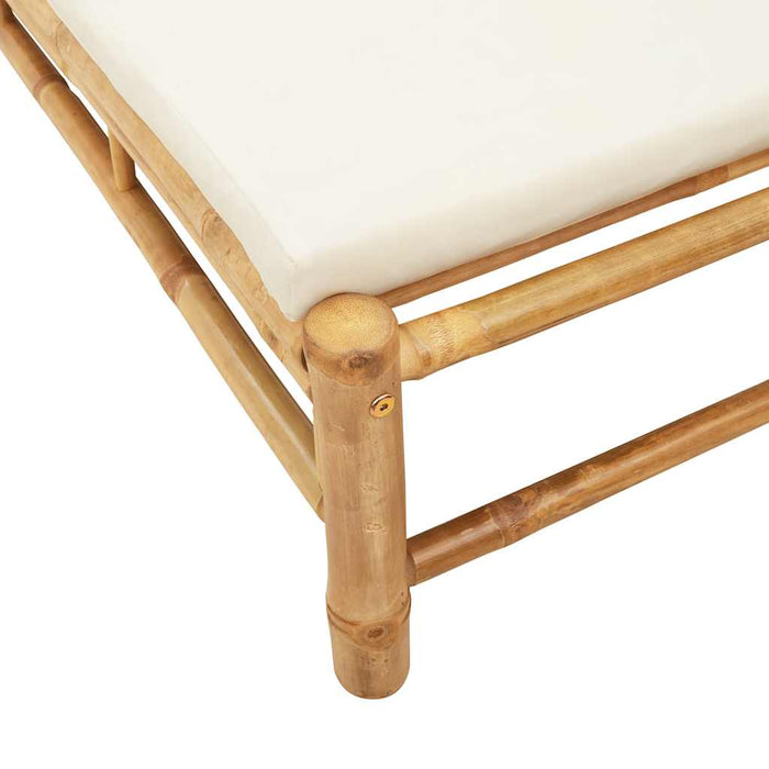 Sezlong cu perne 55x199x30 cm bambus - WALTI WALTI