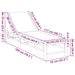 Sezlong cu perne 55x199x30 cm bambus - WALTI WALTI