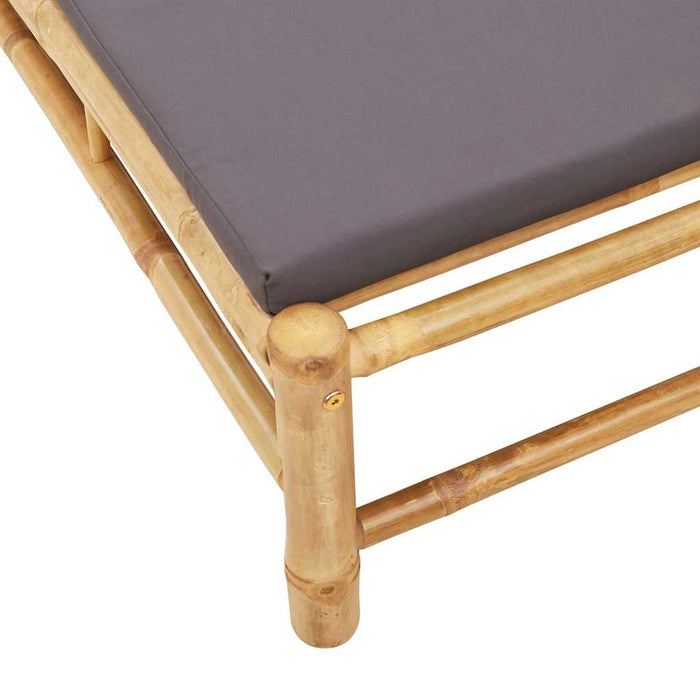 Sezlong cu perne 55x199x30 cm bambus - WALTI WALTI