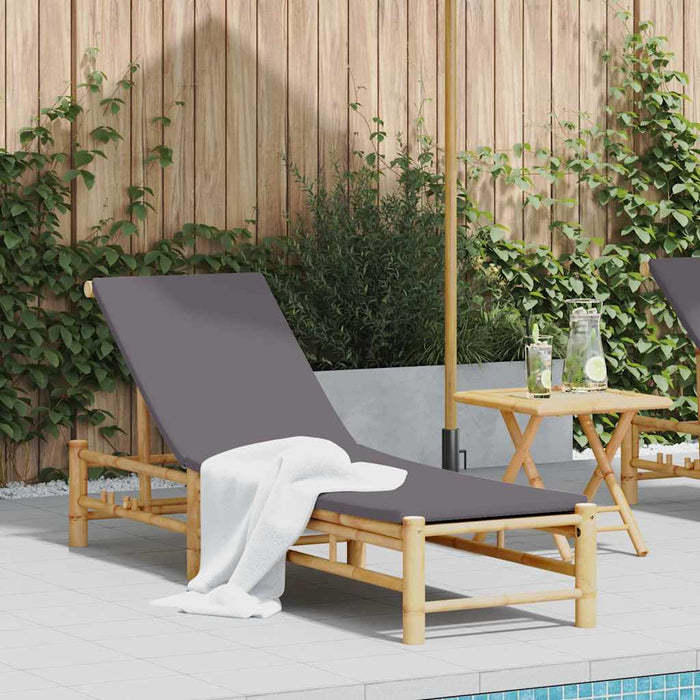 Sezlong cu perne 55x199x30 cm bambus - WALTI WALTI