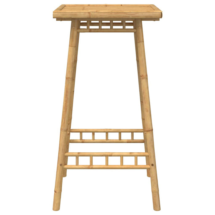 Masă de bar de exterior pătrată 55x55x100 cm bambus - WALTI WALTI
