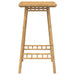 Masă de bar de exterior pătrată 55x55x100 cm bambus - WALTI WALTI