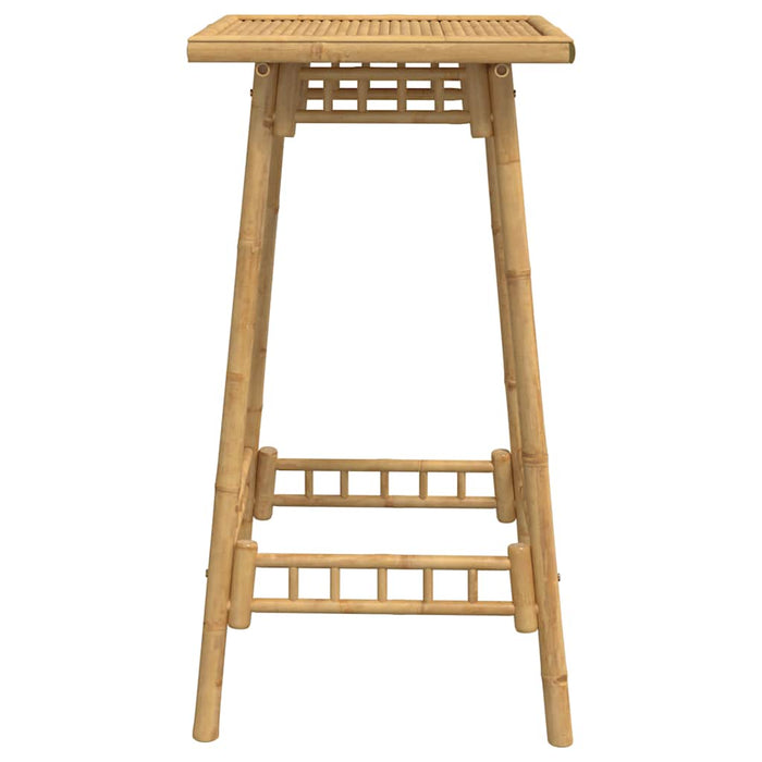 Masă de bar de exterior pătrată 55x55x100 cm bambus - WALTI WALTI