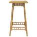 Masă de bar de exterior pătrată 55x55x100 cm bambus - WALTI WALTI