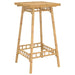 Masă de bar de exterior pătrată 55x55x100 cm bambus - WALTI WALTI