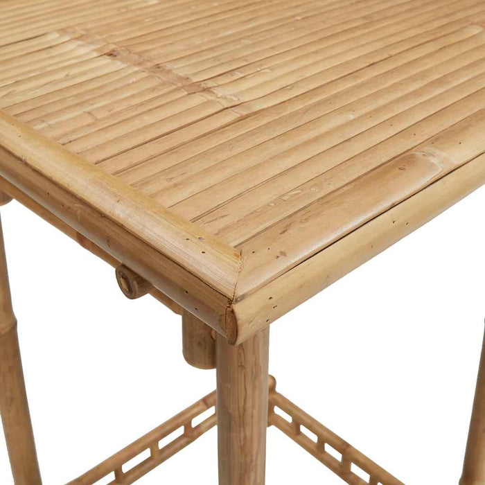 Masă de bar de exterior pătrată 55x55x100 cm bambus - WALTI WALTI