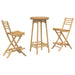 Set bar de exterior 3 piese pliabil din bambus - WALTI WALTI