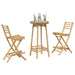 Set bar de exterior 3 piese pliabil din bambus - WALTI WALTI