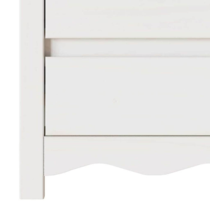 Noptieră vidaXL "DRAMMEN" Alb 45x35x56 cm Lemn Masiv Pin - WALTI WALTI