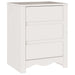 Noptieră vidaXL "DRAMMEN" Alb 45x35x56 cm Lemn Masiv Pin - WALTI WALTI
