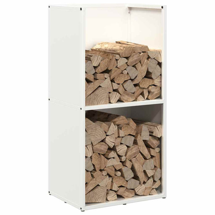 Suport pentru lemne de foc alb 40x30x80 cm Oțel laminat la rece - WALTI WALTI