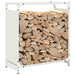 Suport pentru lemne de foc alb 60x28x65 cm Oțel laminat la rece - WALTI WALTI