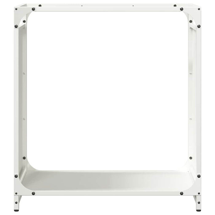 Suport pentru lemne de foc alb 60x28x65 cm Oțel laminat la rece - WALTI WALTI
