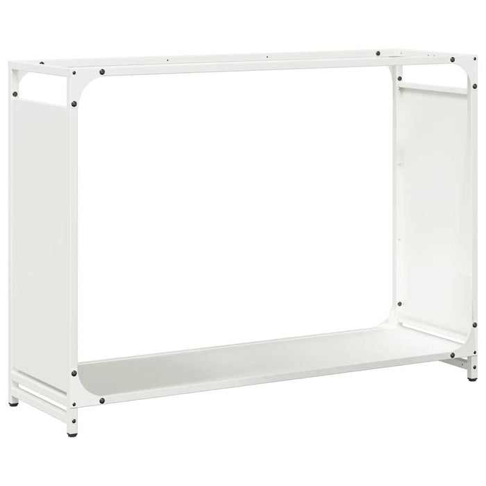 Suport pentru lemne de foc alb 90x28x65 cm Oțel laminat la rece - WALTI WALTI