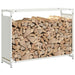 Suport pentru lemne de foc alb 90x28x65 cm Oțel laminat la rece - WALTI WALTI