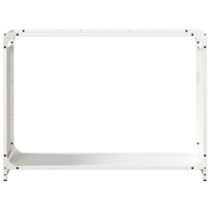 Suport pentru lemne de foc alb 90x28x65 cm Oțel laminat la rece - WALTI WALTI