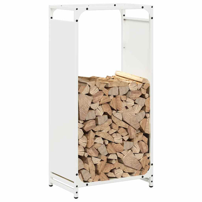Suport pentru lemne de foc alb 44x28x90 cm Oțel laminat la rece WALTI