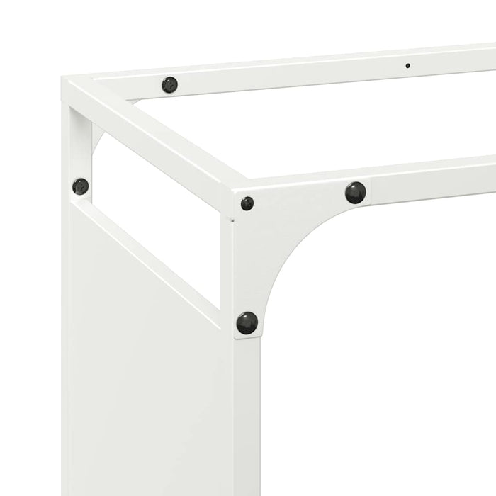 Suport pentru lemne de foc alb 44x28x90 cm Oțel laminat la rece WALTI