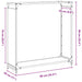 Suport pentru lemne de foc alb 90x28x90 cm Oțel laminat la rece - WALTI WALTI