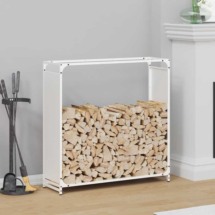 Suport pentru lemne de foc alb 90x28x90 cm Oțel laminat la rece - WALTI WALTI