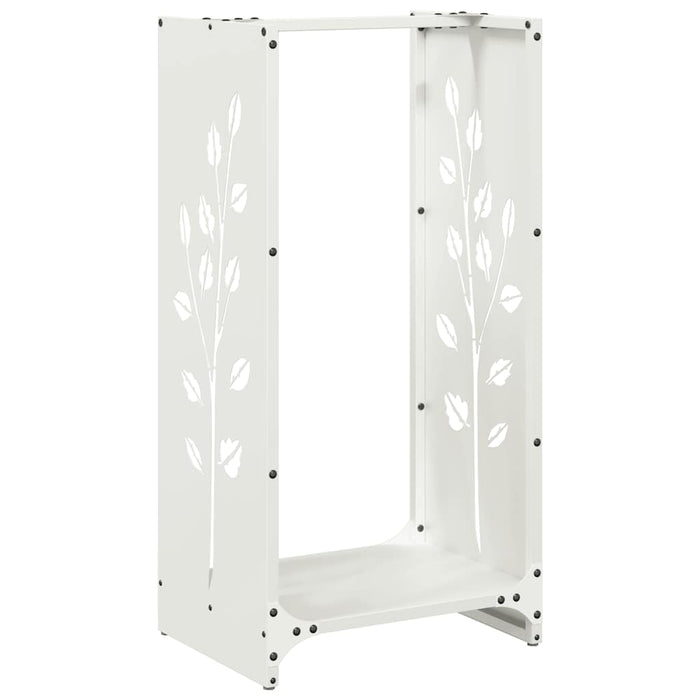 Suport pentru lemne de foc alb 40x30x80 cm Oțel laminat la rece - WALTI WALTI