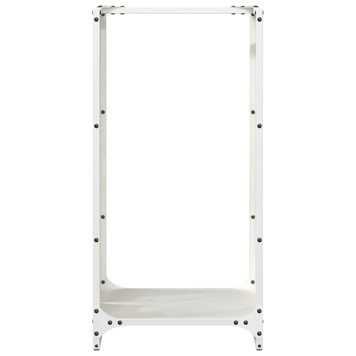 Suport pentru lemne de foc alb 40x30x80 cm Oțel laminat la rece - WALTI WALTI