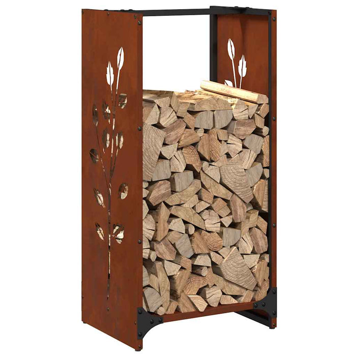 Suport pentru lemne de foc 40x30x80 cm Oțel pentru intemperii - WALTI WALTI