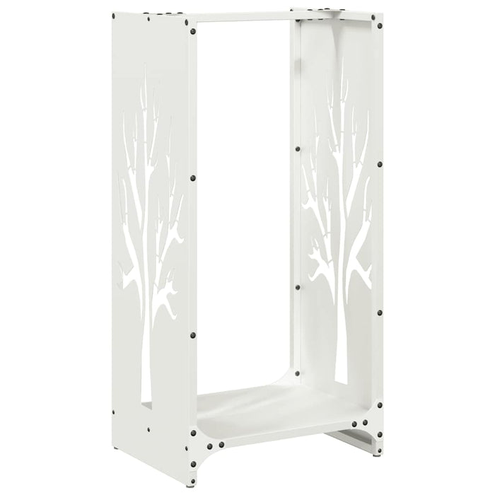 Suport pentru lemne de foc alb 40x30x80 cm Oțel laminat la rece - WALTI WALTI