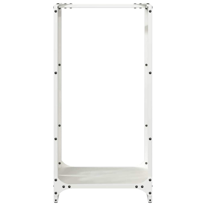 Suport pentru lemne de foc alb 40x30x80 cm Oțel laminat la rece - WALTI WALTI