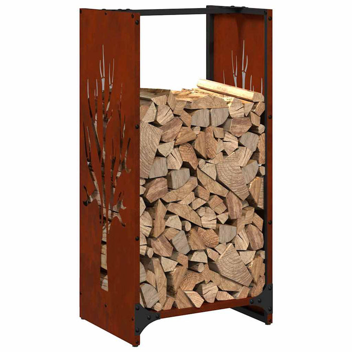 Suport pentru lemne de foc 40x30x80 cm Oțel pentru intemperii - WALTI WALTI