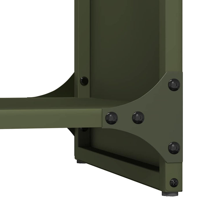 Suport pentru lemne de foc Verde măsline Oțel laminat la rece - WALTI WALTI