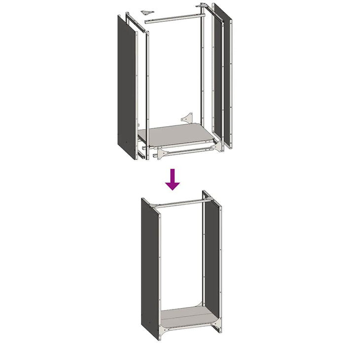 Suport pentru lemne de foc 40x30x80 cm Oțel pentru intemperii - WALTI WALTI