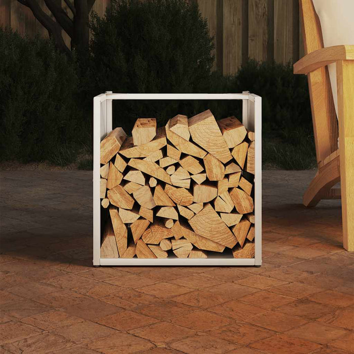 Suport pentru lemne de foc alb 40x40x40 cm Oțel laminat la rece - WALTI WALTI