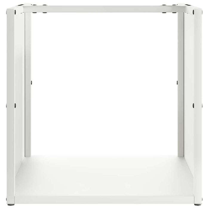 Suport pentru lemne de foc alb 40x40x40 cm Oțel laminat la rece - WALTI WALTI