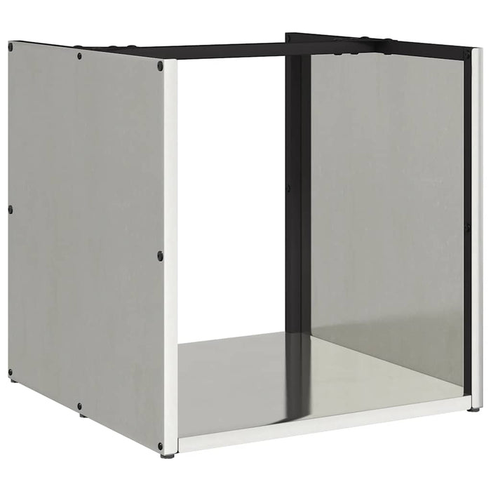 Suport pentru lemne de foc 40x40x40 cm oțel inoxidabil - WALTI WALTI