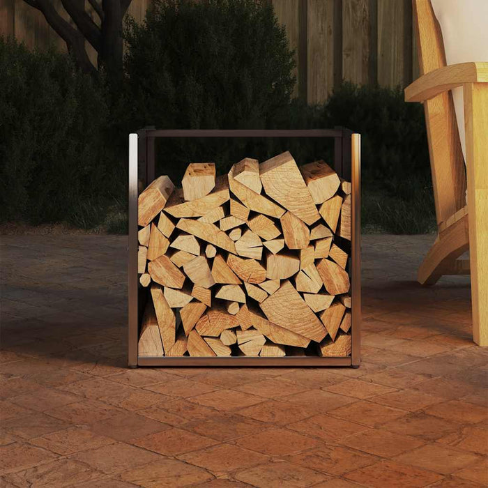 Suport pentru lemne de foc 40x40x40 cm oțel inoxidabil - WALTI WALTI