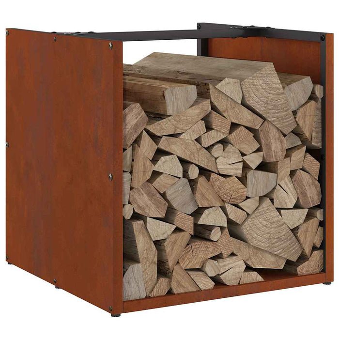 Suport pentru lemne de foc 40x40x40 cm Oțel pentru intemperii - WALTI WALTI