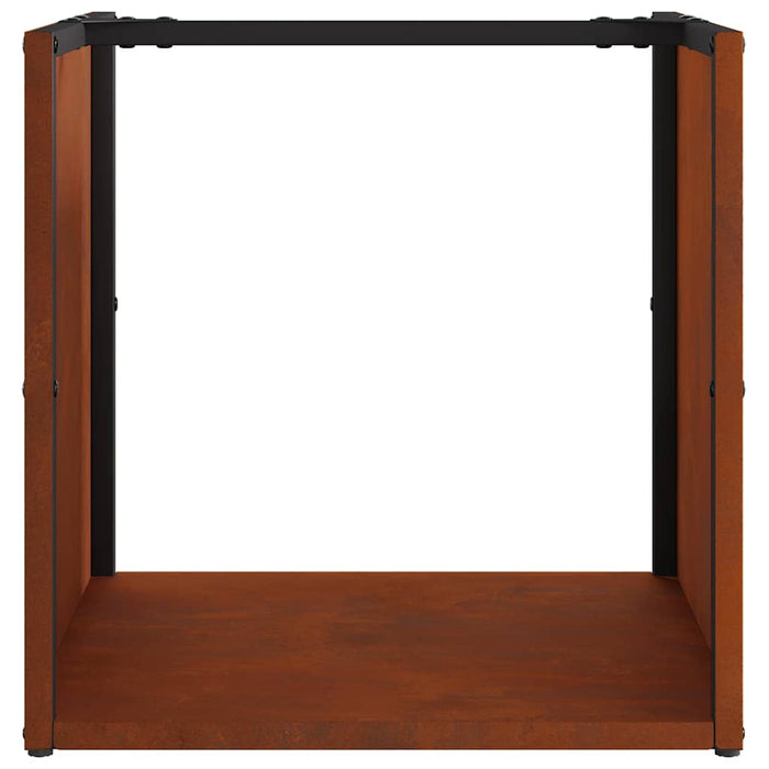 Suport pentru lemne de foc 40x40x40 cm Oțel pentru intemperii - WALTI WALTI