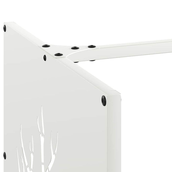 Suport pentru lemne de foc alb 40x40x40 cm Oțel laminat la rece - WALTI WALTI